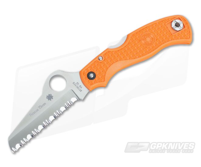 Spyderco Rescue 79mm Orange C45SOR - SP-C45SOR