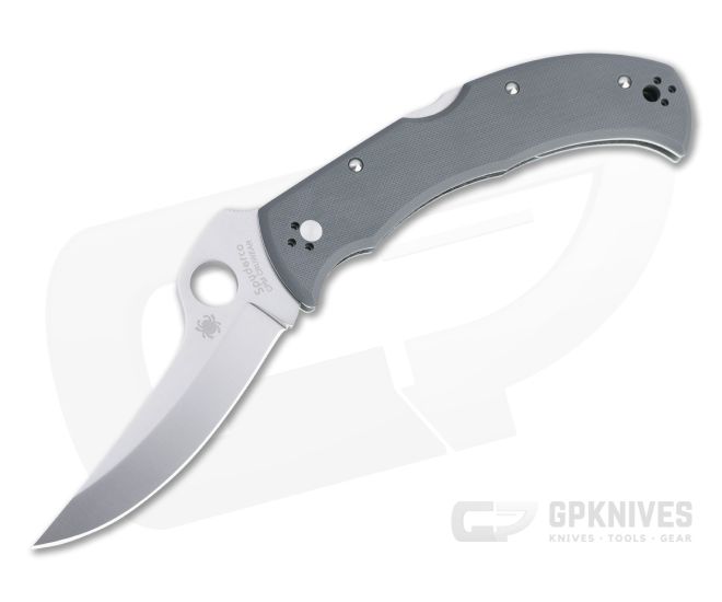 Spyderco Massad Ayoob Sprint Run Plain Cruwear Gray G10 Folder C60GPGY - SP-C60GPGY