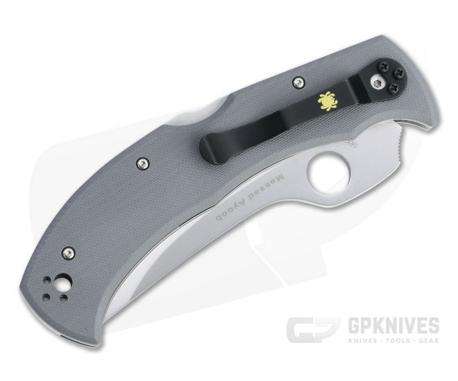 Spyderco Massad Ayoob Sprint Serrated Cruwear Gray G10 Folding