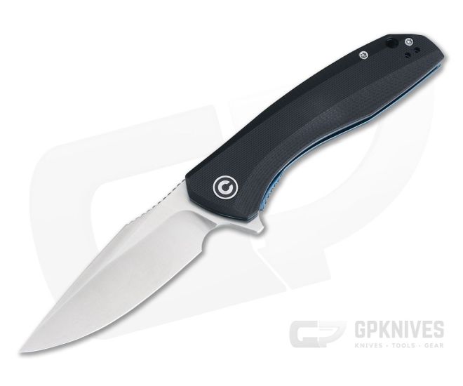 CIVIVI Baklash Black G10 Liner Lock Satin Blade Flipper C801C - CV-C801C