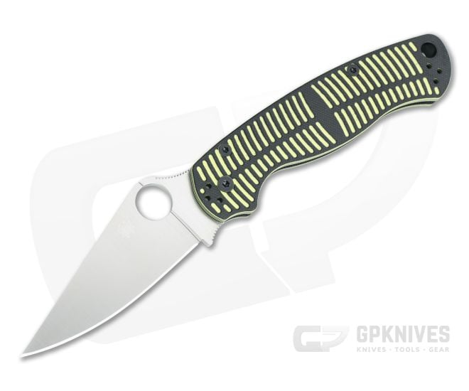 Spyderco Para Military 2 Salt MagnaCut Yellow and Black G10 C81GBKYLMCP2 - SP-C81GBKYLMCP2