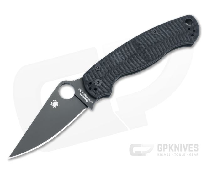 Spyderco Para Military 2 Salt Black MagnaCut Black G10 C81GMCBKP2 - SP-C81GMCBKP2