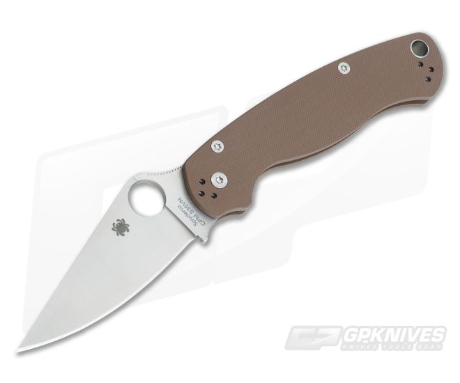 Spyderco ParaMilitary 2 Earth Brown G10 S35VN Limited C81GPBN2 - SP-C81GPBN2
