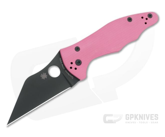 Spyderco Yojimbo 2 Pink G10 Black DLC Sprint Run - SP-C85GPNBKP2