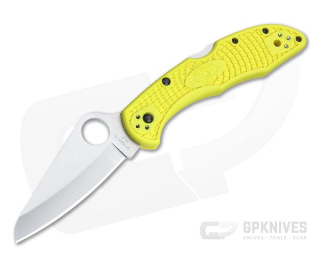 Spyderco Salt 2 Plain H2 Yellow FRN C88PYL2 - SP-C88PYL2