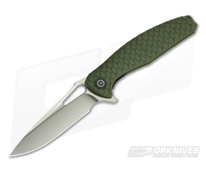 CIVIVI Wyvern C902A Green FRN Satin D2 Liner Lock Flipper - CV-C902A