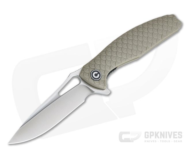 CIVIVI Wyvern Tan FRN Satin D2 Liner Lock Flipper C902C - CV-C902C