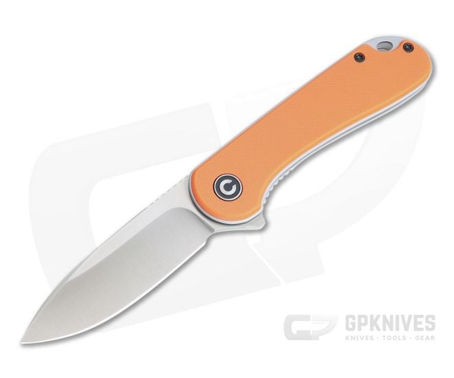 CIVIVI Elementum C907R Orange G10 Satin D2 Liner Lock Flipper - CV-C907R