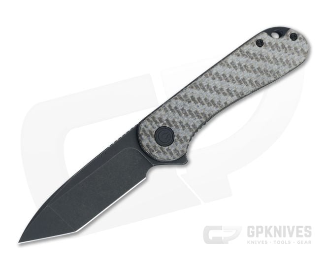 CIVIVI Elementum Tanto Brown Matrix Micarta Black Stonewashed D2 Liner Lock Flipper C907T-D - CV-C907T-D