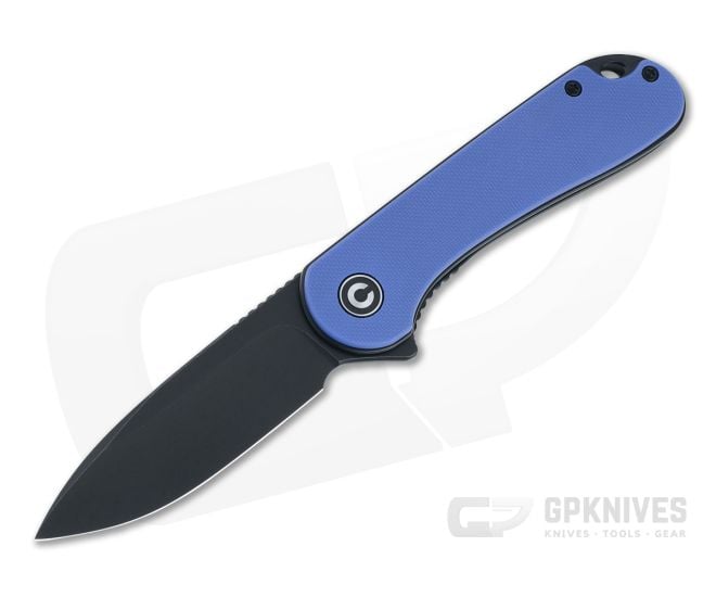 CIVIVI Elementum Blue G10 Black Stonewashed D2 Liner Lock Flipper C907X - CV-C907X