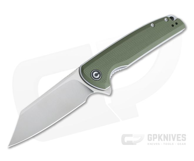 CIVIVI Brigand Satin D2 Green G10 Liner Lock Flipper C909A - CV-C909A