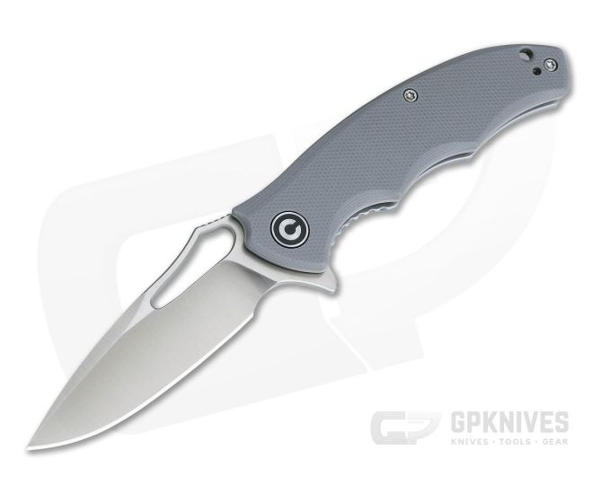 CIVIVI Little Fiend C910A Gray G10 Satin D2 Liner Lock Flipper - CV-C910A