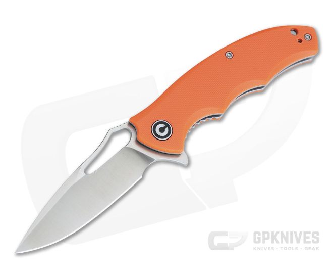 CIVIVI Little Fiend C910B Orange G10 Satin D2 Liner Lock Flipper - CV-C910B