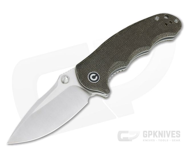 CIVIVI Hooligan C913B Dark Hazel Micarta Satin D2 Liner Lock Folder - CV-C913B