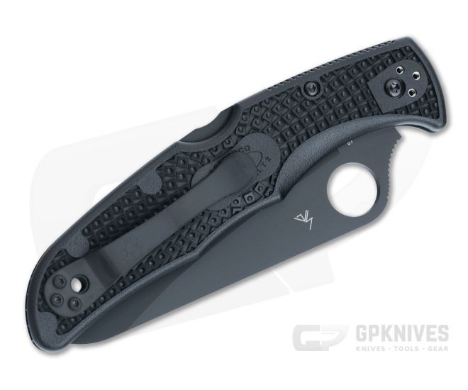 Blackbyrds ２枚　action Spyderco Pacific Salt 2 C91SBBK2 Lightweight Black FRN Serrated