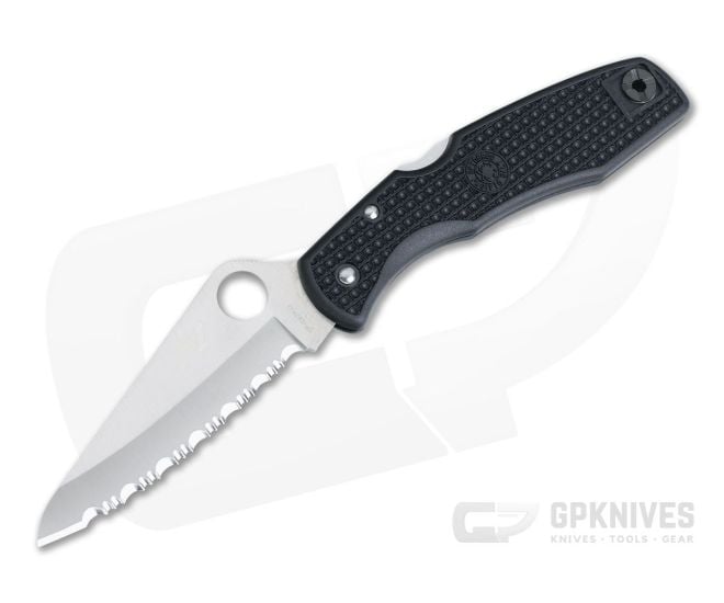 Spyderco Pacific Salt Spyderedge Black C91SBK - SP-C91SBK