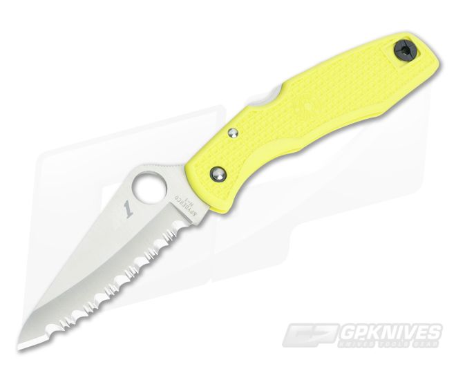Spyderco Pacific Salt SpyderEdge Yellow C91SYL - SP-C91SYL