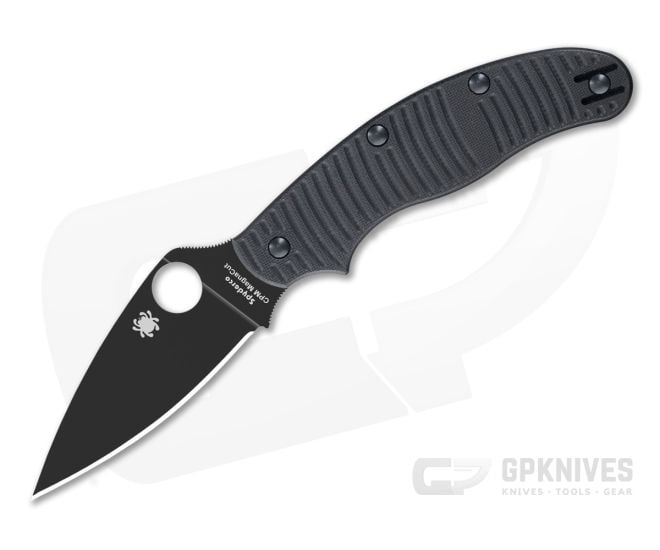 Spyderco UK Penknife Salt Black G10 DLC Magnacut - SP-C94GMCBKP