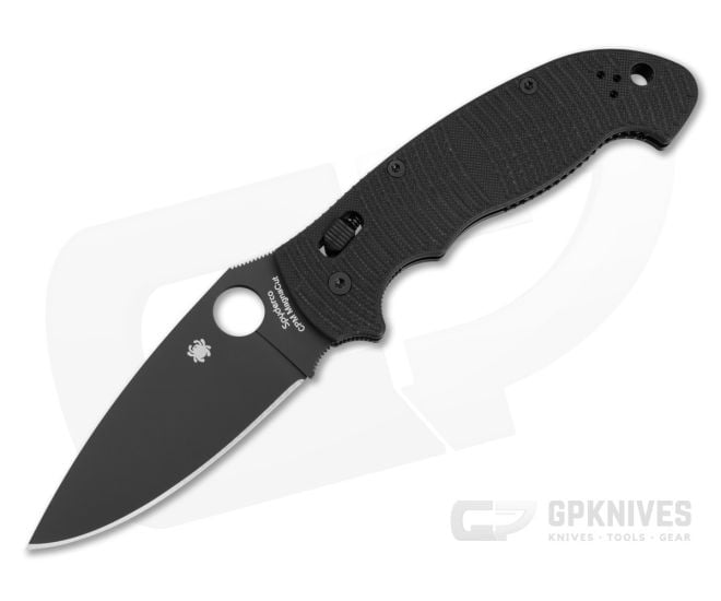 Spyderco Manix 2 XL Salt Black Magnacut Black G10 - SP-C95GMCBKP2