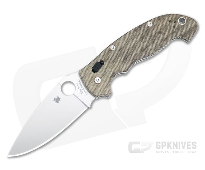 Spyderco Manix 2 XL Cru-Wear Brown Micarta C95MPCW2 - SP-C95MPCW2