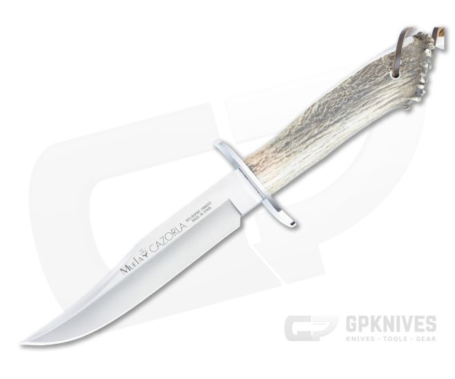 Muela Cazorla Bowie Hunter Stag Handle Fixed Blade CAZ-16 - MU-CAZ-16