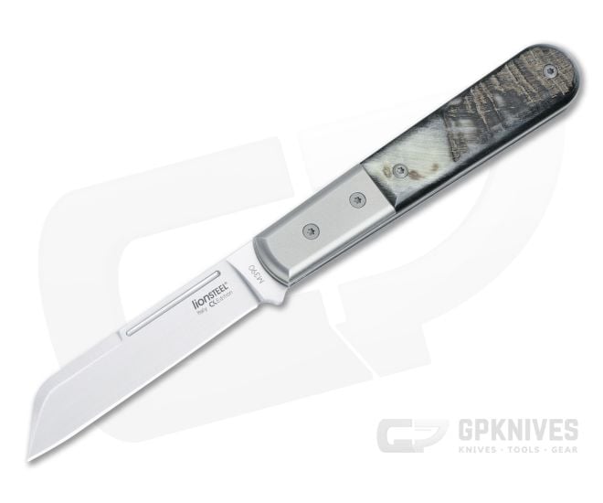 LionSteel DOM Barlow Ram Horn Slip Joint M390 Sheepsfoot CK0115-RM - LS-CK0115-RM