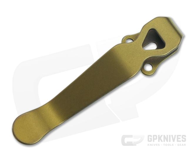 Lynch Northwest Benchmade Standard Bronze Titanium Deep Carry Pocket Clip CL-BM-STD-ANO-BRZ - LNW-CL-BM-STD-ANO-BRZ