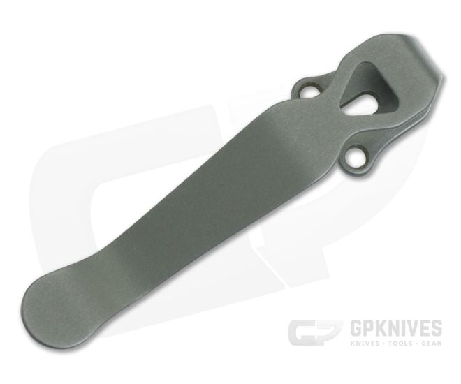 Lynch Northwest Benchmade Standard Sandwashed Titanium Deep Carry Pocket Clip CL-BM-STD-SND - LNW-CL-BM-STD-SND