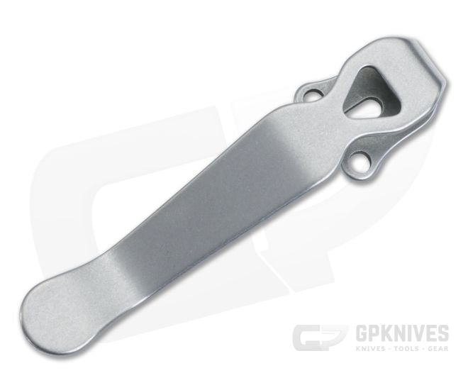 Lynch Northwest Benchmade Standard Stonewashed Titanium Deep Carry Pocket Clip CL-BM-STD-STO - LNW-CL-BM-STD-STO