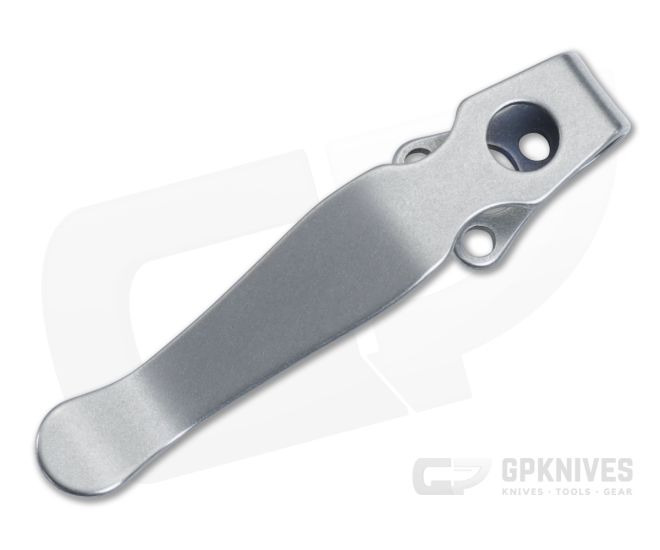 Lynch Northwest Spyderco Shaman Stonewashed Titanium Deep Carry Pocket Clip CL-SPY-SHM-STO - LNW-CL-SPY-SHM-STO