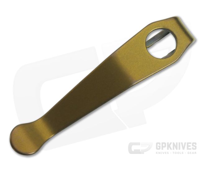 Lynch Northwest Spyderco Standard Bronze Titanium Wire Clip Replacement Deep Carry Pocket Clip CL-WRE-STD-ANO-BRZ - LNW-CL-WRE-STD-ANO-BRZ