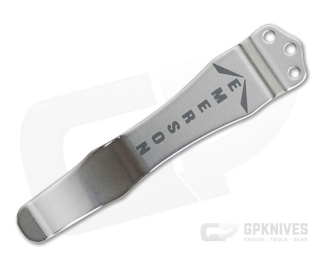 Emerson Knives Classic Logo Stainless Pocket Clip - EM-CLIP-009