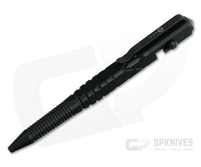 CIVIVI C-Quill Black Hard Anodized Aluminum Bolt Action Pen CP-01B - CV-CP-01B