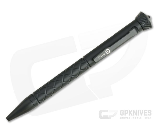 CIVIVI Coronet Black Titanium Bolt Action Pen CP-02B - CV-CP-02B
