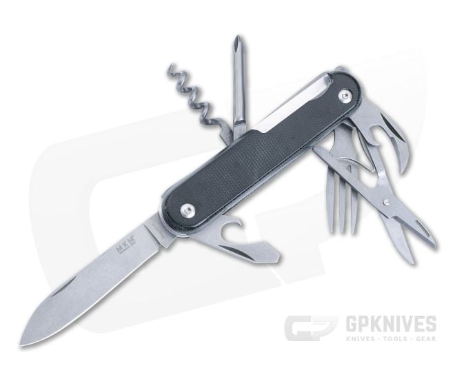MKM Campo 7 MagnaCut Multi-Tool Black Micarta CP07MAG-BC - MKM-CP07MAG-BC