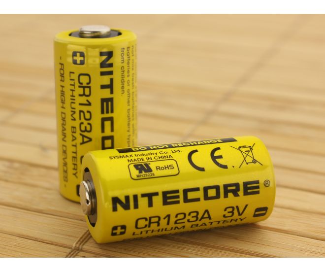 Nitecore CR123A Lithium Battery 2-Pack - NC-CR123A