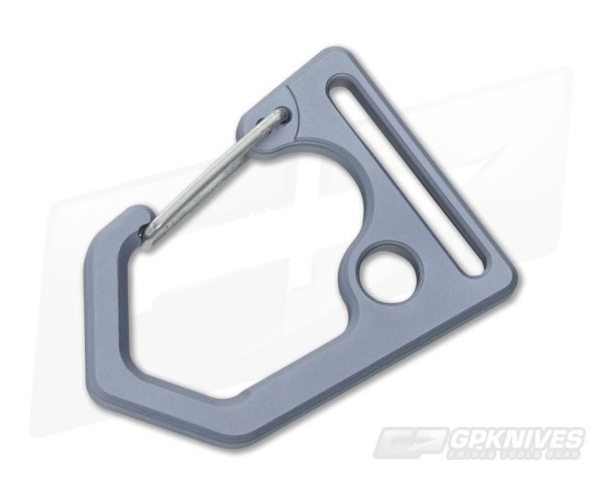 Tuff-Writer D22 Uncus Aluminum Gray Carabiner - TW-CRB-003
