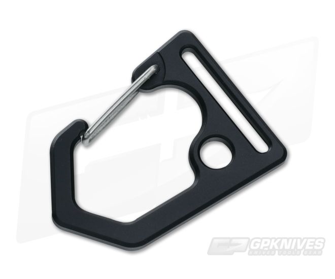 Tuff-Writer D22 Uncus Aluminum Black Carabiner - TW-CRB-004