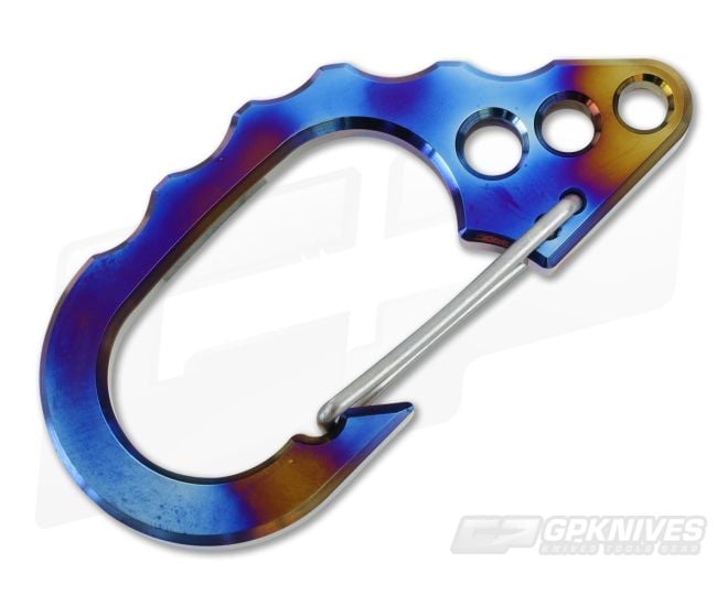Tuff-Writer D22 Large Key Carabiner Flamed Titanium - TW-CRB-006
