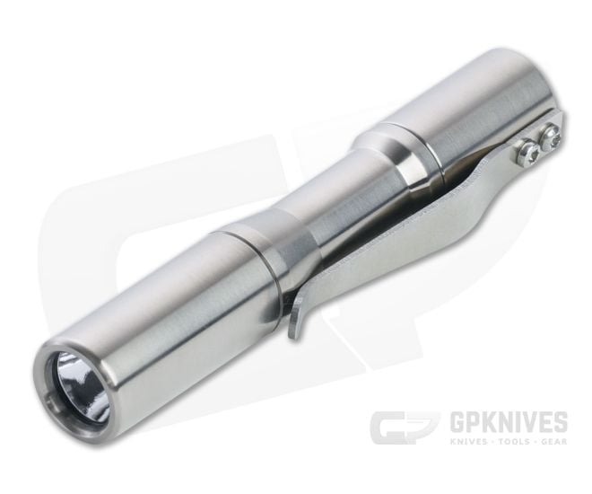 CWF Micro Click Titanium Machined Satin Flashlight (5000K) - CWF-011