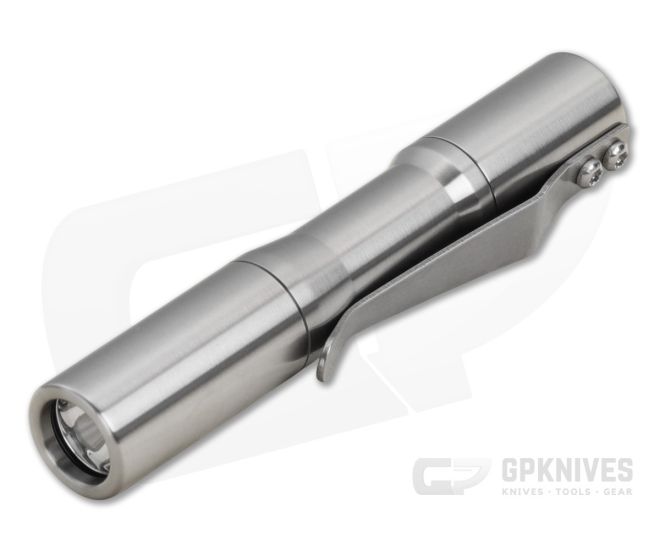 CWF Micro Click Satin Titanium 5000k 10440 Custom Flashlight - CWF-CWF016