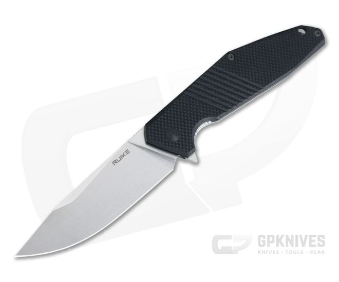 RUIKE D191-B Stonewashed G10 Stainless Steel Frame Lock Flipper - RU-D191-B