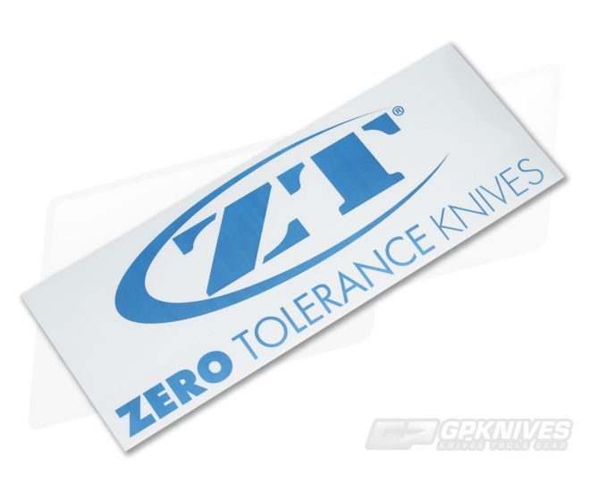 Zero Tolerance Knives Decal Large 12" x 4.5" - ZT-DECALZTLG