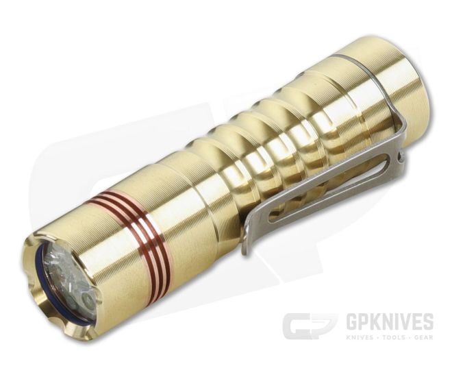 Prometheus Lights Delta Textured Brass Grooves with Brass Button 4000K - PL-DELTA-004