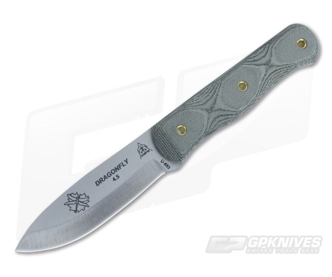 TOPS Knives D Fly 4.5 Canadian Bushcraft Bead Blast Finish - TP-DFLY45
