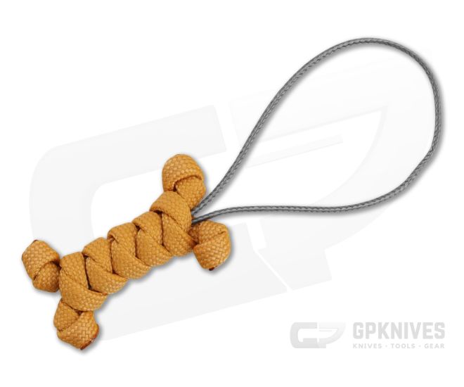 Backcountry Braids Dog Bone Paracord Lanyard - Mustard Yellow - BCB-DOGBONE-MY
