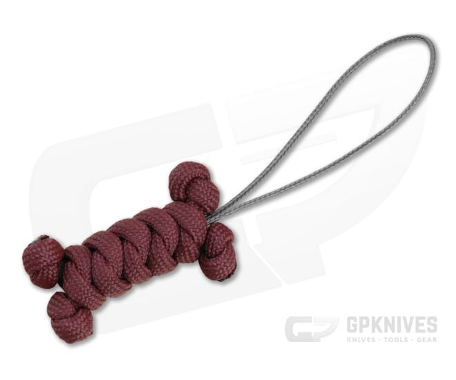 Backcountry Braids Dog Bone Paracord Lanyard - Burgundy - BCB-DOGBONE-BURG