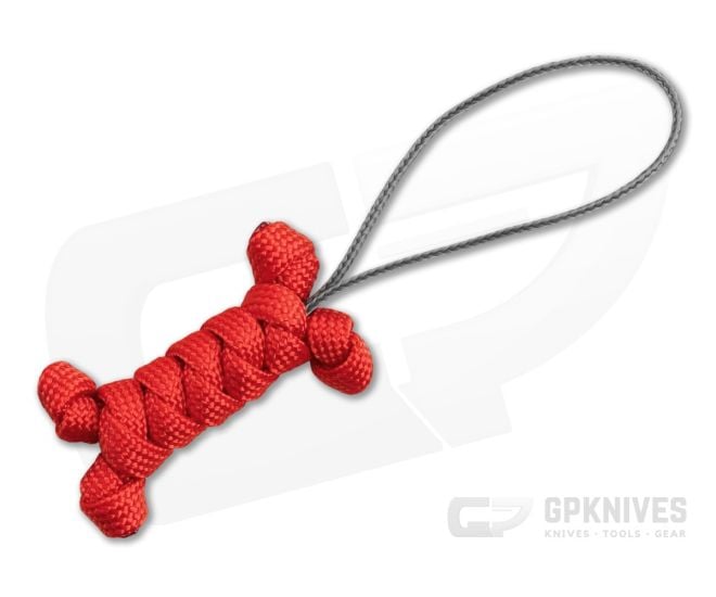 Backcountry Braids Dog Bone Paracord Lanyard - Red - BCB-DOGBONE-RED
