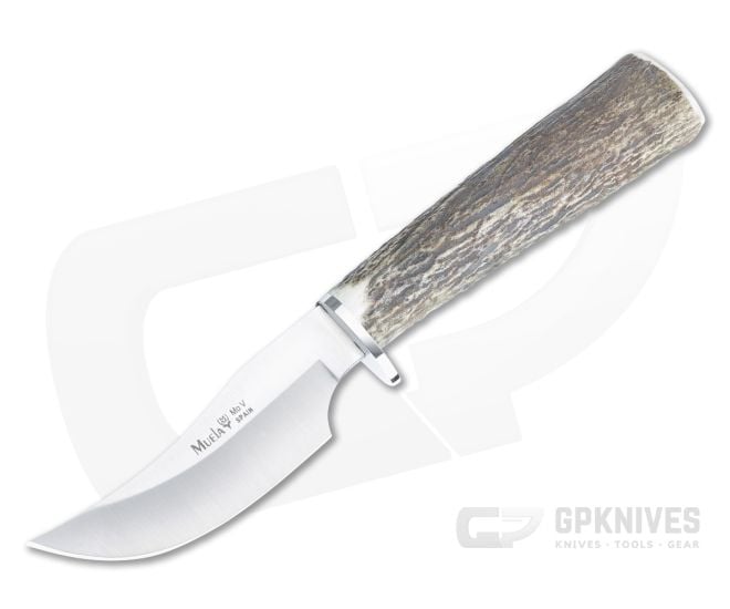Muela Skinning Knife Stag Handle Fixed Blade DP-10A - MU-DP-10A