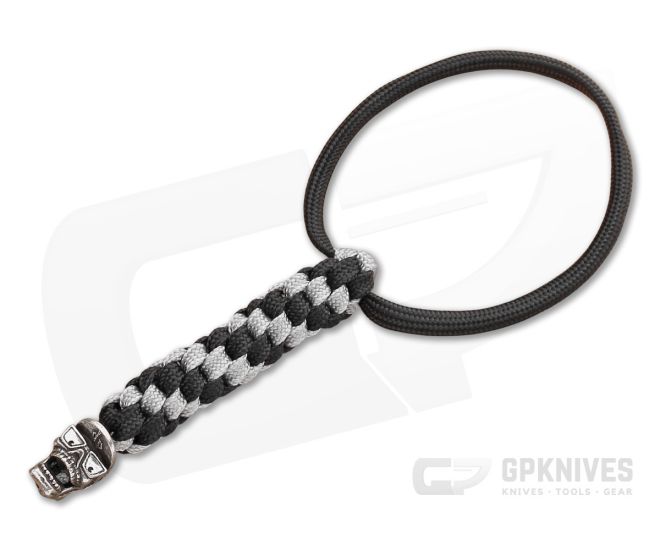 DPx Gear Mr DP Silver/Black Lanyard Antique Pewter Bead - DPX-DPLSB006